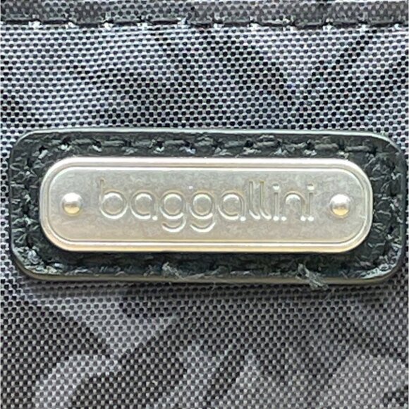 Baggallini Black Floral Design Adjustable Strap Zippered RFID Crossbody Bag Sz M - Picture 4 of 14